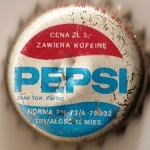 mr-perez (PN73, cena 5 z�,  matowy, napis na zabkach: WYPRODUKOWANO ZA ZEZWOLENIEM  PEPSICO INC., NY. WE WROC�AWSKICH Z.P.S. POLMOS WROC�AW UL. MONOPOLOWA 4)